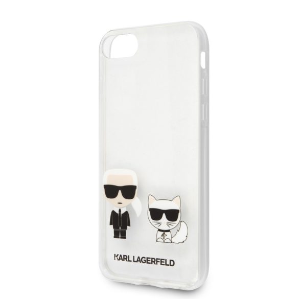 Karl Lagerfeld iPhone 7/8/SE (2020) Karl & Choupette Full Body (KLHCI8CKTR) hátlap, tok, átlátszó