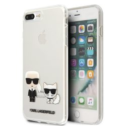   Karl Lagerfeld iPhone 7 Plus/8 Plus Karl & Choupette Full Body hátlap, tok, átlátszó