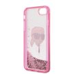 Karl Lagerfeld iPhone 7/8/SE (2020/2022) Glitter Karl Head (KLHCI8LNKHCP) hátlap, tok, rózsaszín