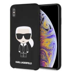   Karl Lagerfeld iPhone 7/8/SE (2020) Silicone Karl Iconic Full Body hátlap, tok, fekete
