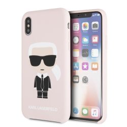   Karl Lagerfeld iPhone 7/8 Silicone Karl Iconic Full Body szilikon (KLHCI8SLFKPI) hátlap, tok, rózsaszín