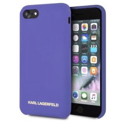   Karl Lagerfeld iPhone 7/8 Silicone Case Soft Touch hátlap, tok, lila