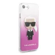 Karl Lagerfeld iPhone 7/8/SE (2020) Ikonik Full Body (KLHCI8TRDFKPI) hátlap, tok, rózsaszín