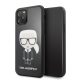 Karl Lagerfeld iPhone 11 Pro Glitter Iconic Full Body (KLHCN58DLFKBK) hátlap, tok, fekete