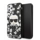Karl Lagerfeld iPhone 11 Pro Flower Karl Iconic (KLHCN58FLFBBK) hátlap, tok, fekete