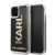 Karl Lagerfeld iPhone 11 Pro Karl Logo Glitter (KLHCN58KAGBK) hátlap, tok, fekete