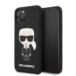   Karl Lagerfeld iPhone 11 Pro Silicone Karl Iconic Full Body hátlap, tok, fekete