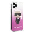 Karl Lagerfeld iPhone 11 Pro Degrade Ikonik Full Body (KLHCN58TRDFKPI) hátlap, tok, fekete