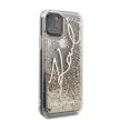 Karl Lagerfeld iPhone 11 Pro Liquid Glitter Signature (KLHCN58TRKSGO) hátlap, tok, arany