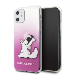   Karl Lagerfeld iPhone 11 Fun Choupette Hard hátlap, tok, rózsaszín