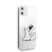 Karl Lagerfeld iPhone 11 Fun Choupette Hard (KLHCN61CFNRC) hátlap, tok, átlátszó