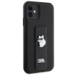 Karl Lagerfeld KLHCN61GSACHPK Choupette Pins Case iPhone 11 tok, fekete