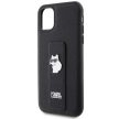 Karl Lagerfeld KLHCN61GSACHPK Choupette Pins Case iPhone 11 tok, fekete