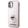 Karl Lagerfeld iPhone 11/XR Ikonik Choupette (KLHCN61HNCHTCP) hátlap, tok, rózsaszín