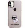 Karl Lagerfeld iPhone 11/XR Ikonik Choupette (KLHCN61HNCHTCP) hátlap, tok, rózsaszín