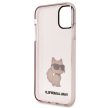Karl Lagerfeld iPhone 11/XR Ikonik Choupette (KLHCN61HNCHTCP) hátlap, tok, rózsaszín