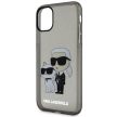 Karl Lagerfeld KLHCN61HNKCTGK Glitter Karl&Choupette iPhone 11/Xr 6.1", hátlap, tok, fekete