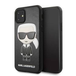 Karl Lagerfeld iPhone 11 Embossed Cover hátlap, tok, fekete