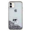 Karl Lagerfeld KLHCN61LKCNSK Liquid Glitter Choupette iPhone 11 tok, átlátszó