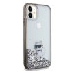Karl Lagerfeld KLHCN61LKCNSK Liquid Glitter Choupette iPhone 11 tok, átlátszó