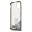 Karl Lagerfeld KLHCN61LKCNSK Liquid Glitter Choupette iPhone 11 tok, átlátszó