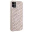 Karl Lagerfeld iPhone 11/XR Quilted K Pattern (KLHCN61PQKPMP) hátlap, tok, rózsaszín