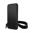 Karl Lagerfeld iPhone 11/Xr Monogram Losange Saffiano (KLHCN61SAKLMBSK) hátlap, tok, fekete