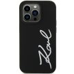 Karl Lagerfeld iPhone 11/Xr Silicone Signature (KLHCN61SKSVGK) hátlap, tok, fekete