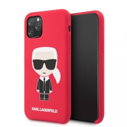   Karl Lagerfeld iPhone 11 Silicone Karl Iconic Full Body hátlap, tok, piros