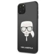 Karl Lagerfeld iPhone 11 Pro Max Layers Glitter Iconic (KLHCN65DLHBK) hátlap, tok, fekete