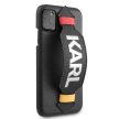 Karl Lagerfeld iPhone 11 Pro Max Strap Cover (KLHCN65HDAWBK) hátlap, tok, fekete