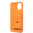 Karl Lagerfeld iPhone 12 Pro Max Choupette Head (KLHCP12LCHTRO) hátlap, tok, narancssárga