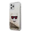 Karl Lagerfeld iPhone 12 Pro Max Choupette Glitter (KLHCP12LLCGLGO) hátlap, tok, arany