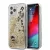 Karl Lagerfeld iPhone 12 Pro Max Floating Charms Liquid Glitter Iconic (KLHCP12LROGO) hátlap, tok, arany