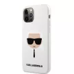 Karl Lagerfeld iPhone 12 Pro Max Silicone Karl's Head (KLHCP12LSLKHWH) hátlap, tok, fehér