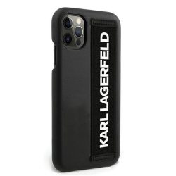   Karl Lagerfeld iPhone 12 Pro Max Hand Strap hátlap, tok, fekete