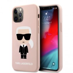   Karl Lagerfeld iPhone 12/12 Pro Silicone Karl Iconic Full Body hátlap, tok, rózsaszín