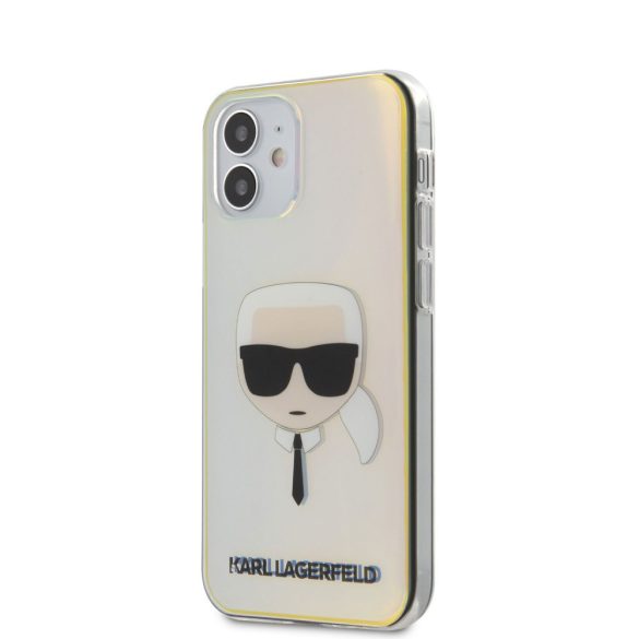 Karl Lagerfeld iPhone 12 Mini Karl Head (KLHCP12SPCKHML) hátlap, tok mintás, színes