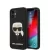 Karl Lagerfeld iPhone 12 Mini Silicone Karl Head (KLHCP12SSLKHBK) hátlap, tok, fekete