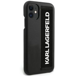   Karl Lagerfeld iPhone 12 Mini Hand Strap (KLHCP12SSTKLBK) hátlap, tok, fekete