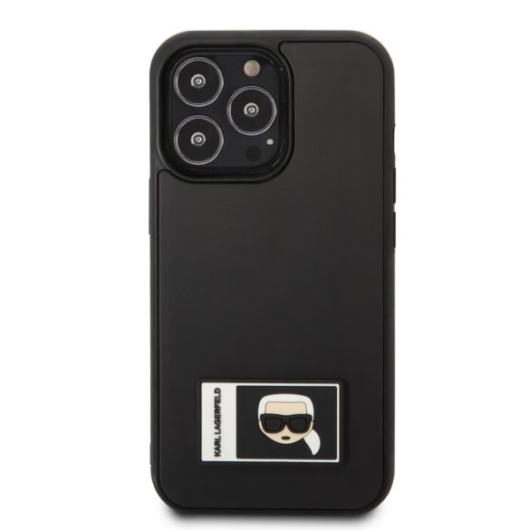 Karl Lagerfeld iPhone 13 Pro Iconic Patch (KLHCP13L3DKPK) hátlap, tok, fekete