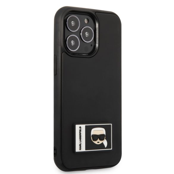 Karl Lagerfeld iPhone 13 Pro Iconic Patch (KLHCP13L3DKPK) hátlap, tok, fekete