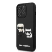 Karl Lagerfeld iPhone 13 Pro Karl & Choupette Iconic 3D (KLHCP13L3DRKCK) hátlap, tok, fekete