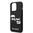 Karl Lagerfeld iPhone 13 Pro Karl & Choupette Iconic 3D (KLHCP13L3DRKCK) hátlap, tok, fekete