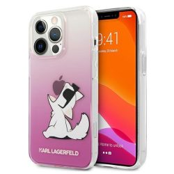  Karl Lagerfeld iPhone 13 Pro Fun Choupette Hard (KLHCP13LCFNRCPI) hátlap, tok, rózsaszín