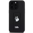 Karl Lagerfeld iPhone 13/13 Pro Gripstand Saffiano Choupette Pins (KLHCP13LGSACHPK) hátlap, tok, fekete