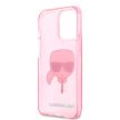 Karl Lagerfeld iPhone 13 Pro Karl Head Glitter (KLHCP13LKHTUGLP) hátlap, tok, rózsaszín