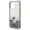 Karl Lagerfeld KLHCP13LLKCNSK Liquid Glitter iPhone 13 Pro tok, átlátszó