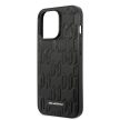 Karl Lagerfeld iPhone 13 Pro 6,1" KLHCP13LMNMP1K Monogram Plaque hátlap, tok, fekete