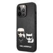 Karl Lagerfeld iPhone 13 Pro 3D Karl & Choupette Full Body (KLHCP13LPCUSKCBK) hátlap, tok, fekete